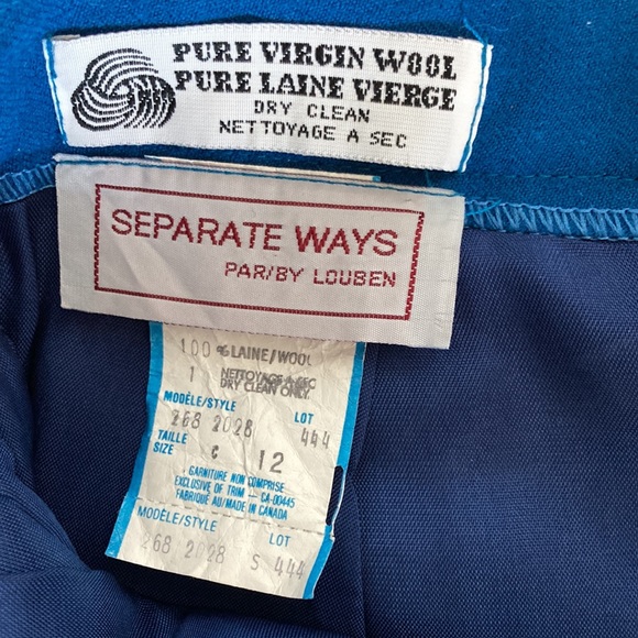 Vintage wool Louben skirt - Picture 7 of 9